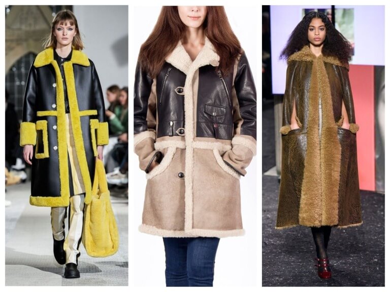 Зимние дубленки женские с мехом - модные модели 2022